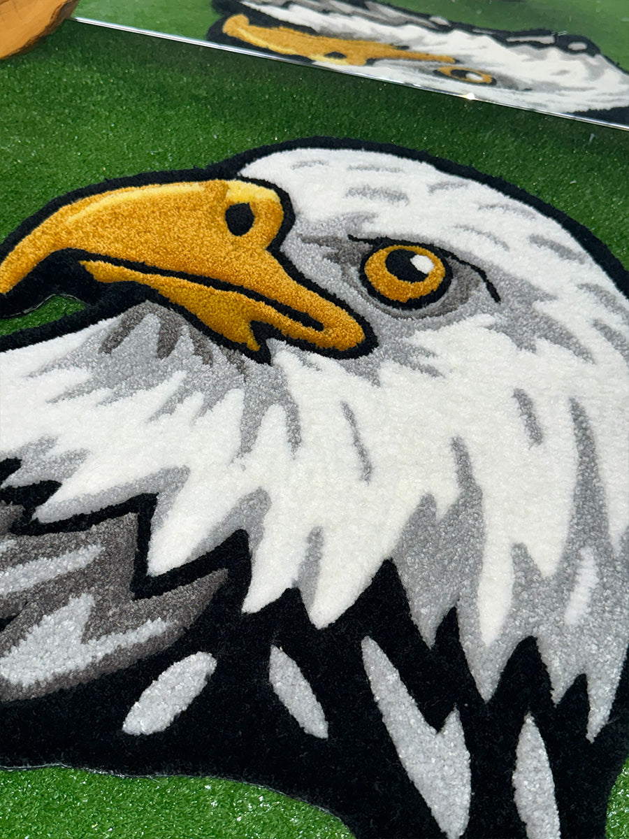 Altair Edition Bald Eagle Handmade Tufted Rug & Wall Art Decor