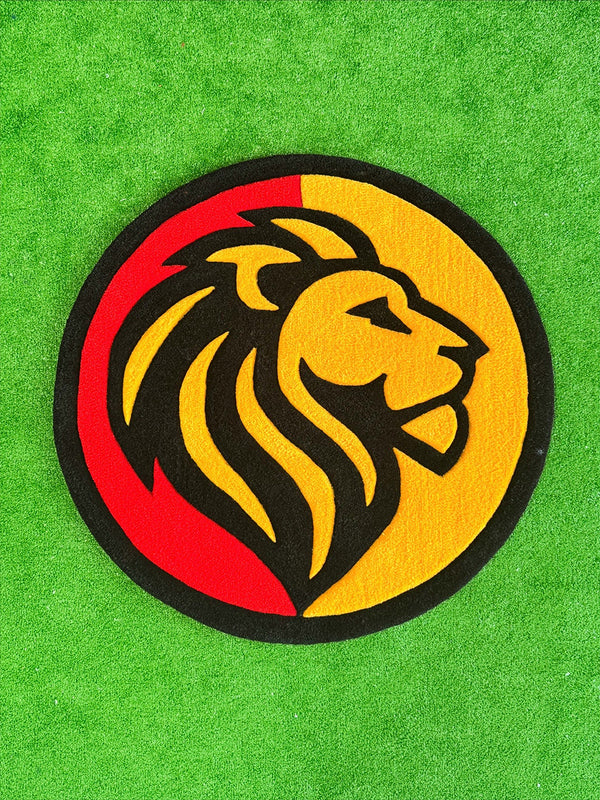 Galeo Lion Head Handmade Tufted Rug & Wall Art