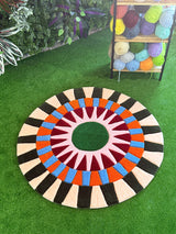 Spectra Pastel Daisy Handmade Tufted Rug & Wall Art