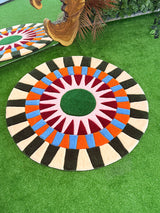 Spectra Pastel Daisy Handmade Tufted Rug & Wall Art