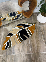 Botanical Leaf Handmade Tufted Rug & Wall Art