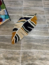 Botanical Leaf Handmade Tufted Rug & Wall Art