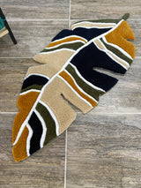 Botanical Leaf Handmade Tufted Rug & Wall Art
