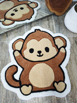 Coco Cute Monkey Handmade Tufted Rug & Nursery Decor