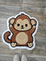 Coco Cute Monkey Handmade Tufted Rug & Nursery Decor