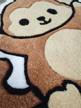 Coco Cute Monkey Handmade Tufted Rug & Nursery Decor