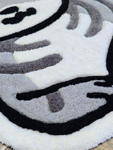 Cute Gray Tabby Cat Handmade Tufted Rug & Nursery Decor