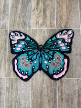 Flyra Butterfly Handmade Tufted Rug & Wall Art