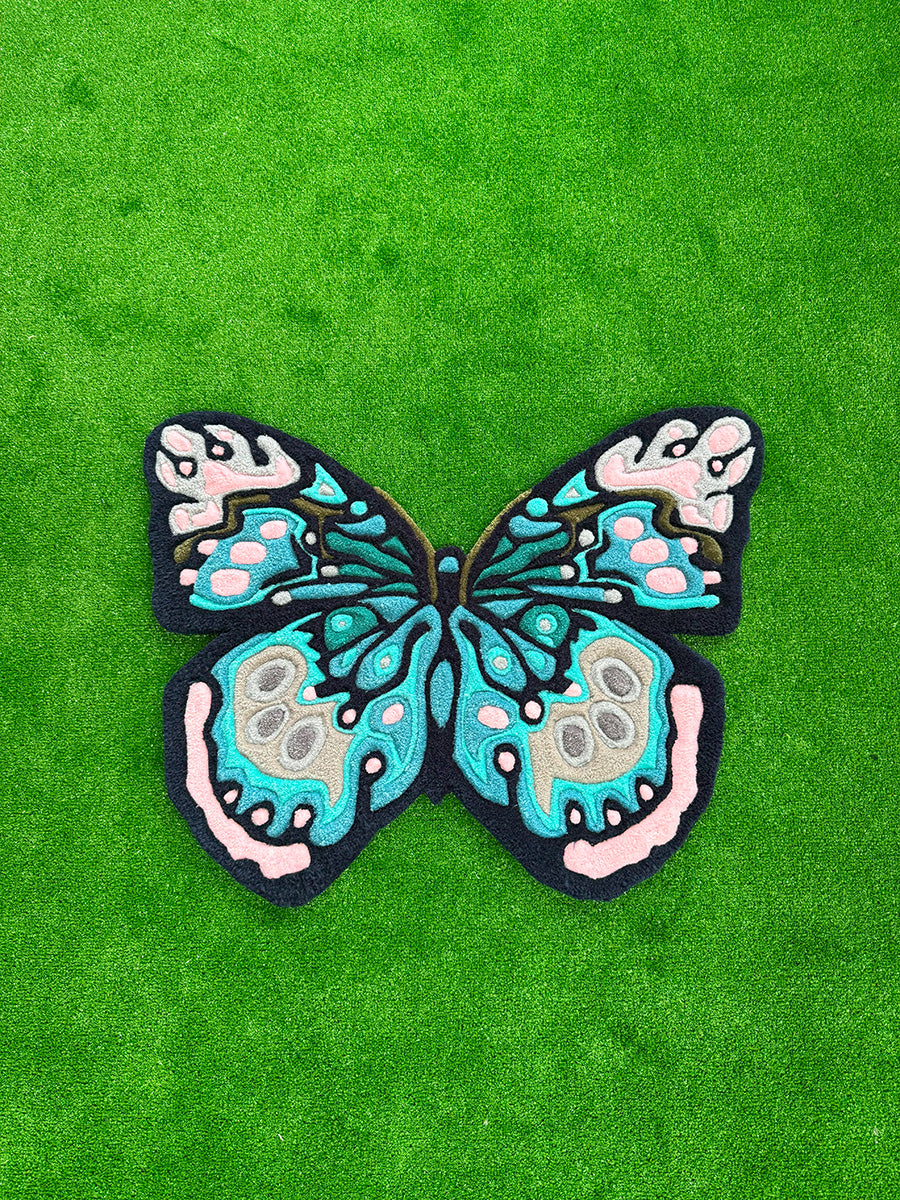 Flyra Butterfly Handmade Tufted Rug & Wall Art