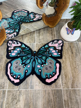 Flyra Butterfly Handmade Tufted Rug & Wall Art