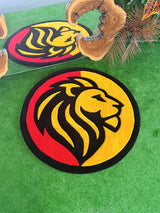 Galeo Lion Head Handmade Tufted Rug & Wall Art