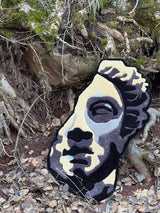 Helios Greek Bust Handmade Tufted Rug & Wall Art