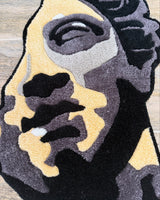 Helios Greek Bust Handmade Tufted Rug & Wall Art