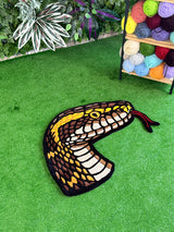 Hydra Snake Head Handmade Tufted Rug & Wall Art