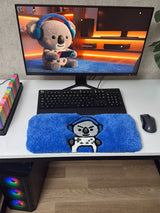 Joey Gamer Koala Handmade Tufted Keyboard Pad & Desk Mat