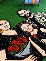 Laria Custom Family Portrait Handmade Tufted Rug & Wall Art