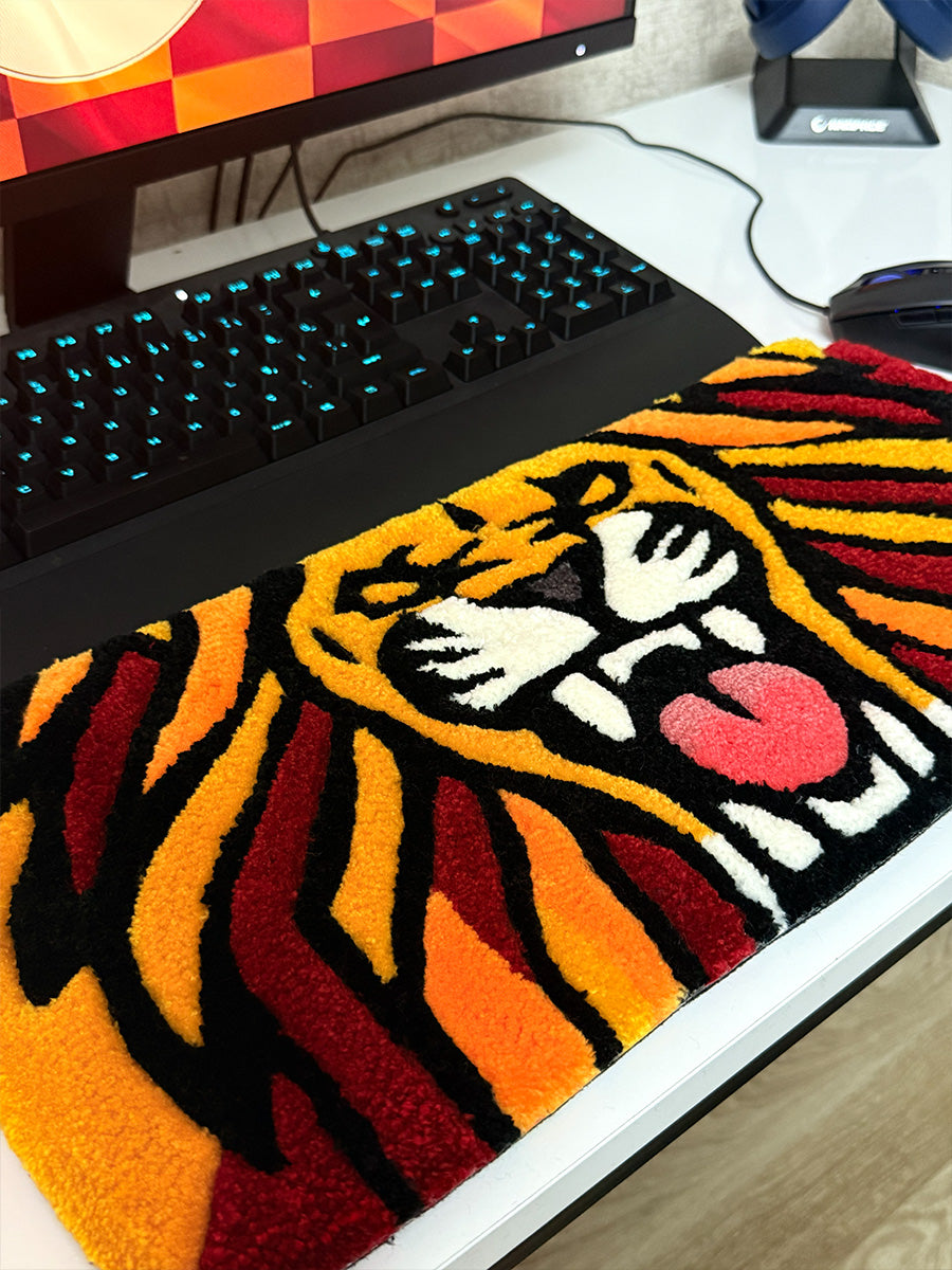 Leonis Edition | Handmade Tufted Rug Keyboard Wrist Rest & Desk Accessory
