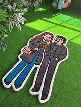 Lovena Custom Couple Portrait Handmade Tufted Rug & Wall Art