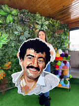 Muslum Gurses Custom Portrait Handmade Tufted Wall Art & Rug