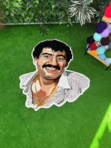 Muslum Gurses Custom Portrait Handmade Tufted Wall Art & Rug