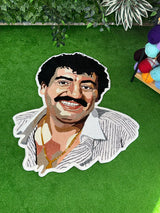 Muslum Gurses Custom Portrait Handmade Tufted Wall Art & Rug
