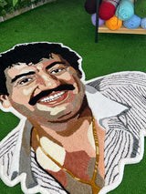 Muslum Gurses Custom Portrait Handmade Tufted Wall Art & Rug