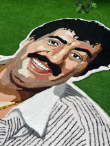 Muslum Gurses Custom Portrait Handmade Tufted Wall Art & Rug