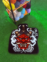 Onix Oni Mask Custom Car Mat & Handmade Tufted Rug