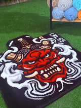 Onix Oni Mask Custom Car Mat & Handmade Tufted Rug
