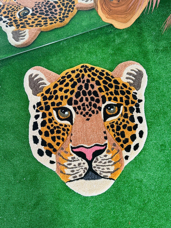 Panthera Black Panther Handmade Tufted Rug & Wall Art