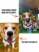 Patiya Custom Pet Portrait Handmade Tufted Rug & Wall Art