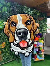 Patiya Custom Pet Portrait Handmade Tufted Rug & Wall Art