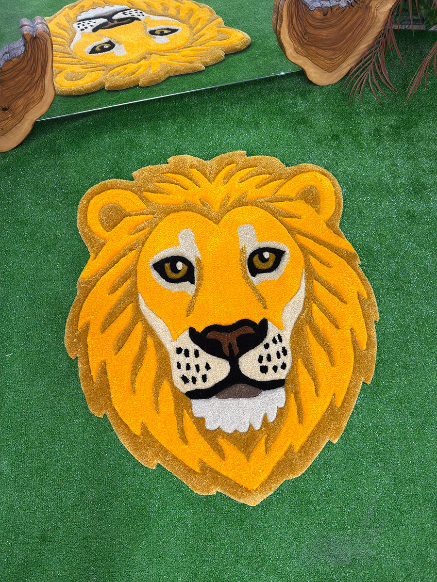 Regulus Majestic Lion Handmade Tufted Rug & Wall Art