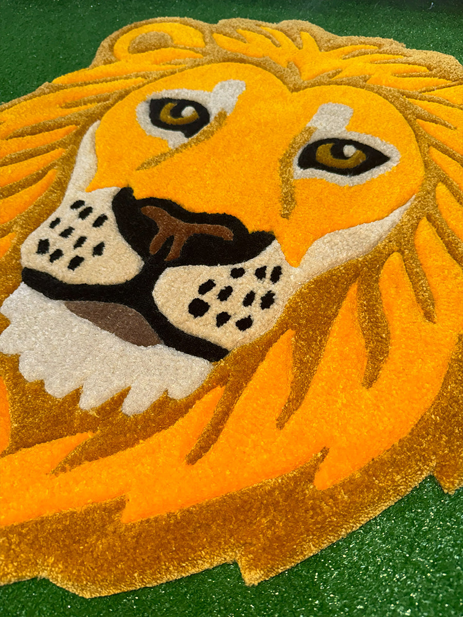 Regulus Majestic Lion Handmade Tufted Rug & Wall Art