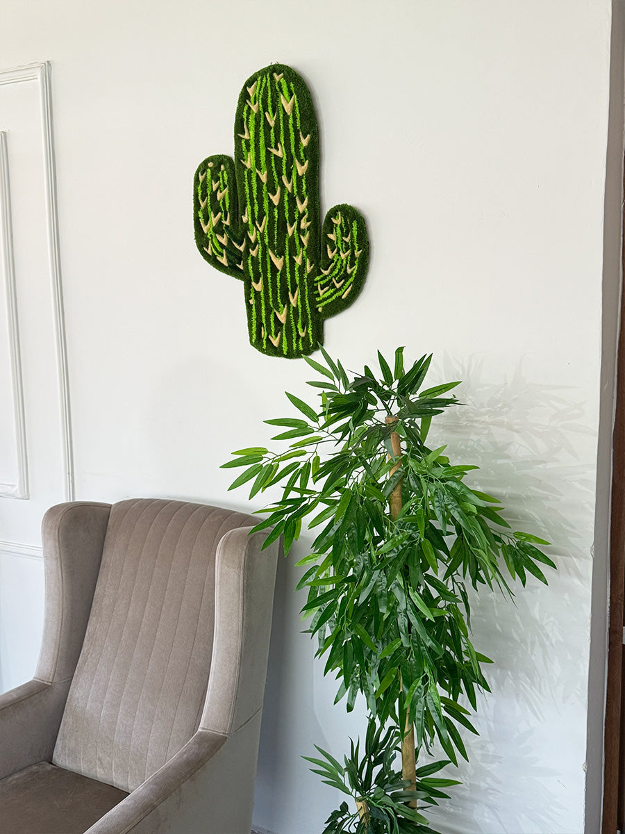 Sagura Cactus Handmade Tufted Rug & Wall Art