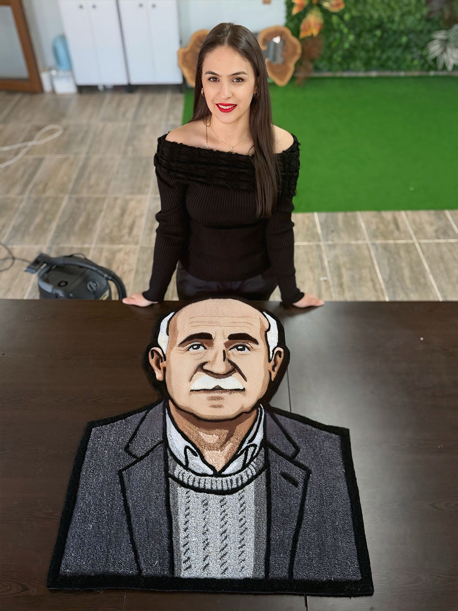 Soren Custom Portrait Handmade Tufted Rug & Wall Art