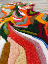 Venera Pastel Daisy Handmade Tufted Rug & Wall Art