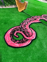 Vibrant Octopus Handmade Tufted Rug & Ocean Wall Art