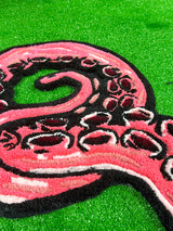 Vibrant Octopus Handmade Tufted Rug & Ocean Wall Art